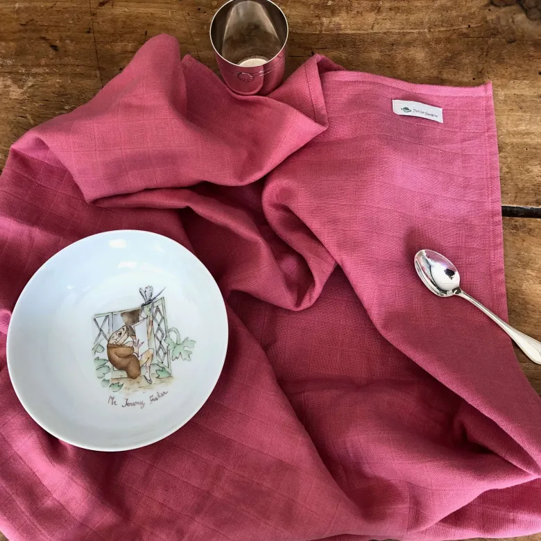 Grande serviette framboise