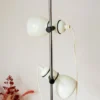 Grand lampadaire en métal blanc n°323