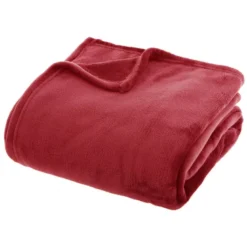 Grand plaid en flanelle uni - 230x180 -