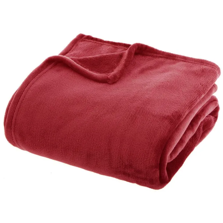 Grand plaid en flanelle uni - 230x180 -