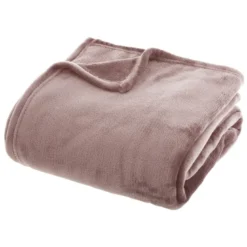 Grand plaid en flanelle uni - 230x180 -