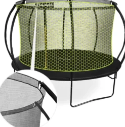 Grand trampoline de jardin 366cm (12ft) avec filet de protection et échelle
