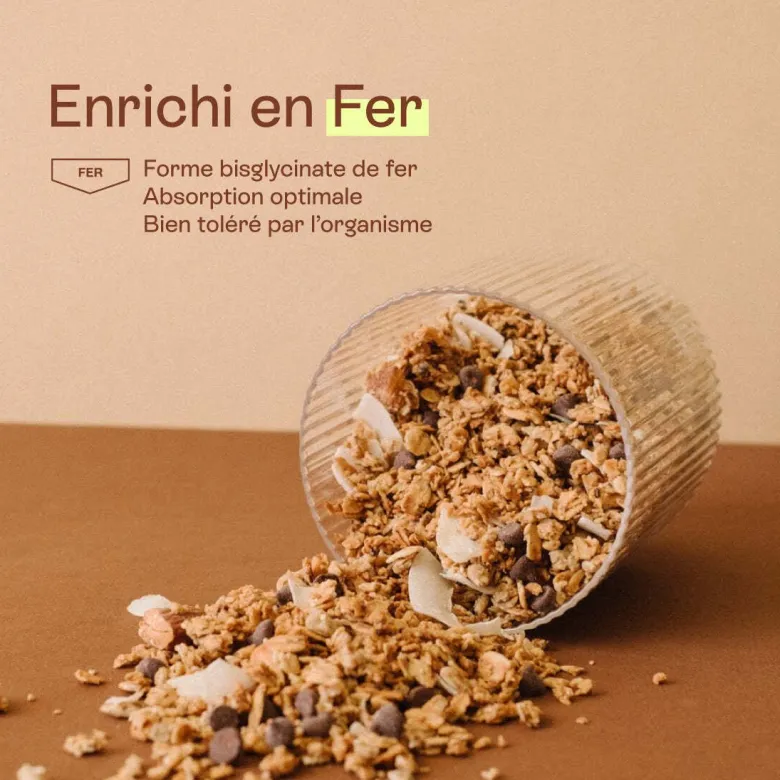 Granochoc - granola enrichi en fer