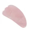 Gua sha cranté visage sculpte lisse et raffermit la peau en pierre naturelle Quartz rose
