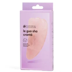 Gua sha cranté visage sculpte lisse et raffermit la peau en pierre naturelle Quartz rose