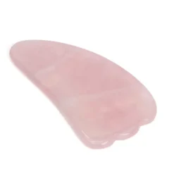 Gua sha cranté visage sculpte lisse et raffermit la peau en pierre naturelle Quartz rose