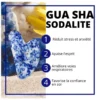 1 gua sha en sodalite bleue + housse