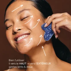 1 gua sha en sodalite bleue + housse