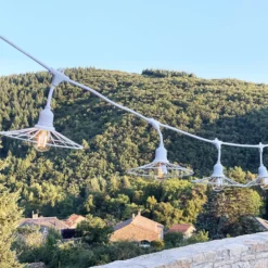 Guirlande fil métal chic cage 10xe27 6m