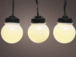 Guirlande lumineuse extérieure 24 ampoules pour parasol - 1,20 m - jardideco