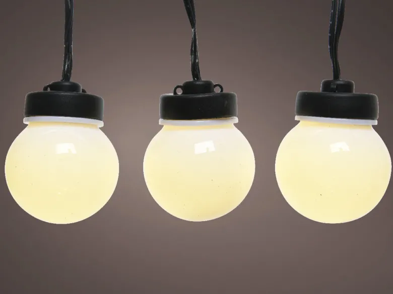 Guirlande lumineuse extérieure 24 ampoules pour parasol - 1,20 m - jardideco