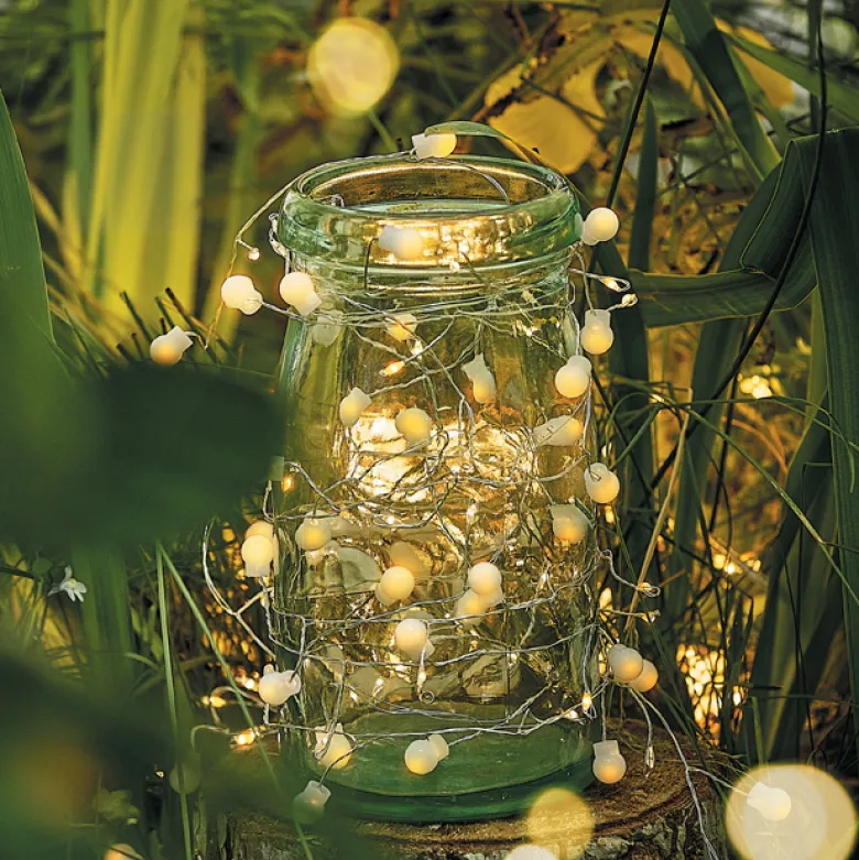 Guirlande solaire boules lumineuses