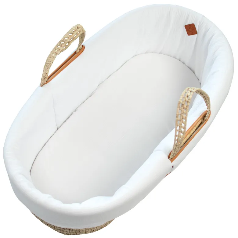 Habillage couffin gaze de coton jeanne