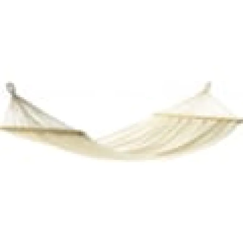 Hamac avec barres bois coloris écru certifié fsc 100% - kouple - 350x140cm