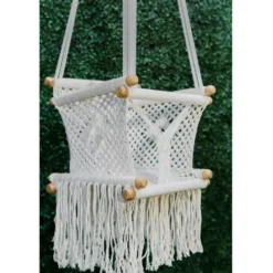 Hamac bébé macramé écru