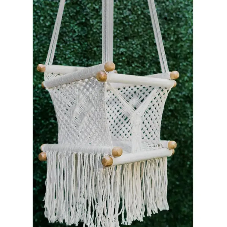 Hamac bébé macramé écru