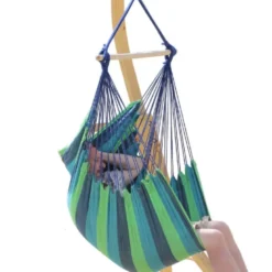 Hamac chaise bleu et vert