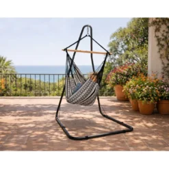 Hamac chaise poligono noir xl support so