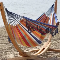 Hamac deux places franges estival