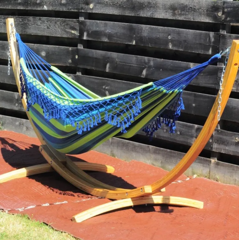 Hamac double franges confortable