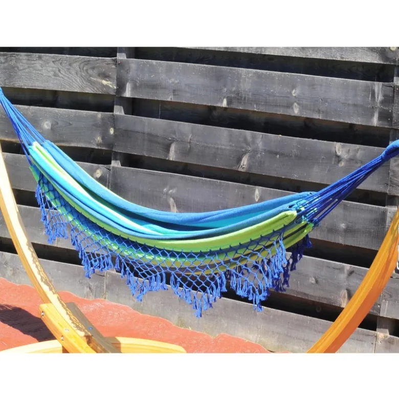 Hamac double franges confortable