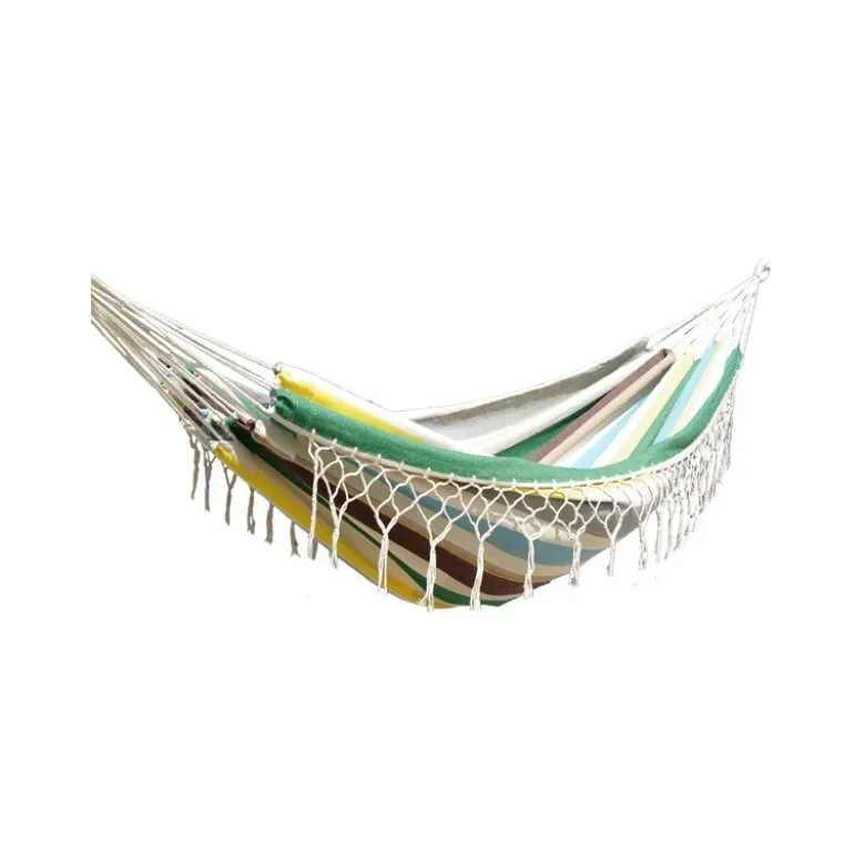 Hamac simple à franges multicolore