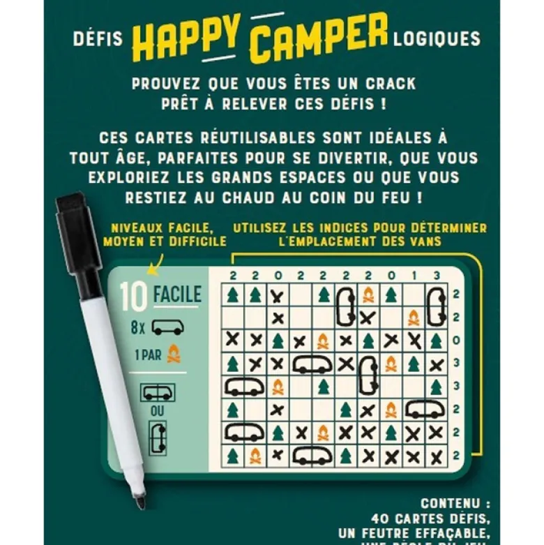 Happy Camper jeu de logique au format voyage