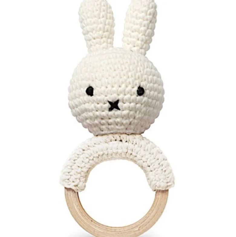Hochet anneau de dentition miffy blanc
