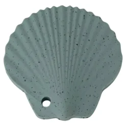 Hochet de dentition coquillage bleu