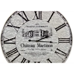 Horloge ancienne metal château martinon