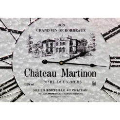 Horloge ancienne metal château martinon