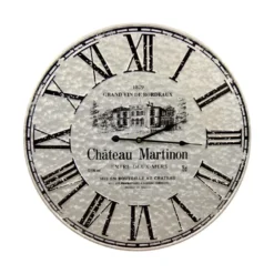 Horloge ancienne metal château martinon