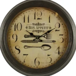 Horloge ancienne murale bon appetit 47cm