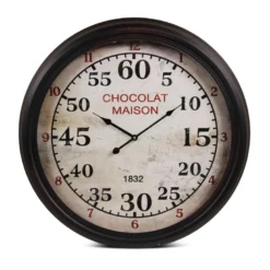 Horloge ancienne murale chocolat maison