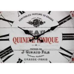 Horloge ancienne murale eau quinine