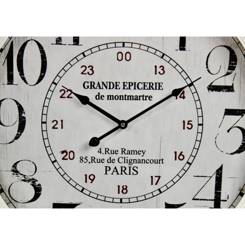 Horloge ancienne murale grande epicerie