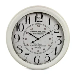 Horloge ancienne murale grande epicerie