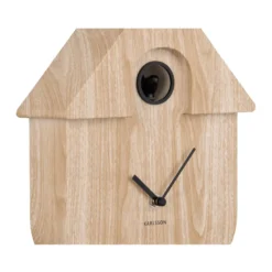 Horloge murale avec coucou bois clair karlsson
