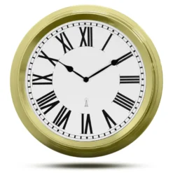 Horloge murale radiopilotée ø 25 cm - style rétro silencieux