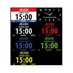 Horloge numérique avec fonction cadre ph