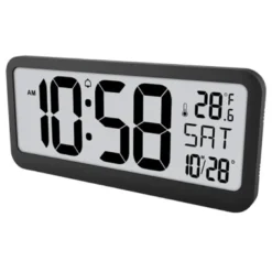 Horloge numérique géante avec températur