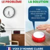 Horloge parlante française avec alarme – autonomie & repères quotidiens