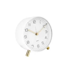 Horloge réveil en métal lofty - diam. 11