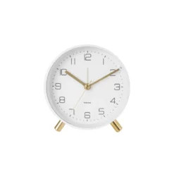 Horloge réveil en métal lofty - diam. 11