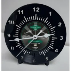 Horloge vinyle 45t recyclé black