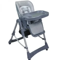 Housse assise chaise haute - gris