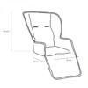Housse assise chaise haute - marin