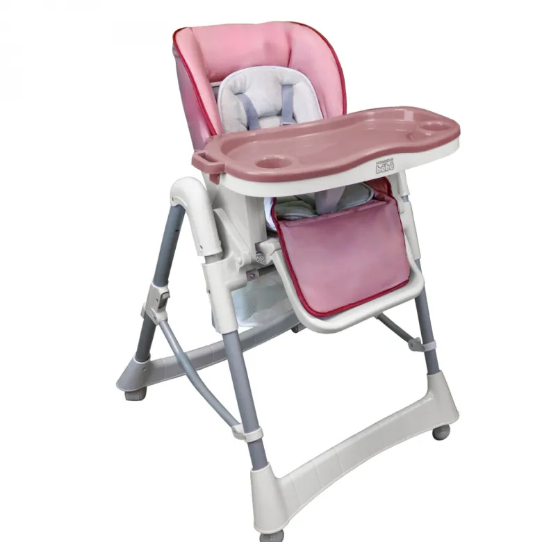 Housse assise chaise haute - rose