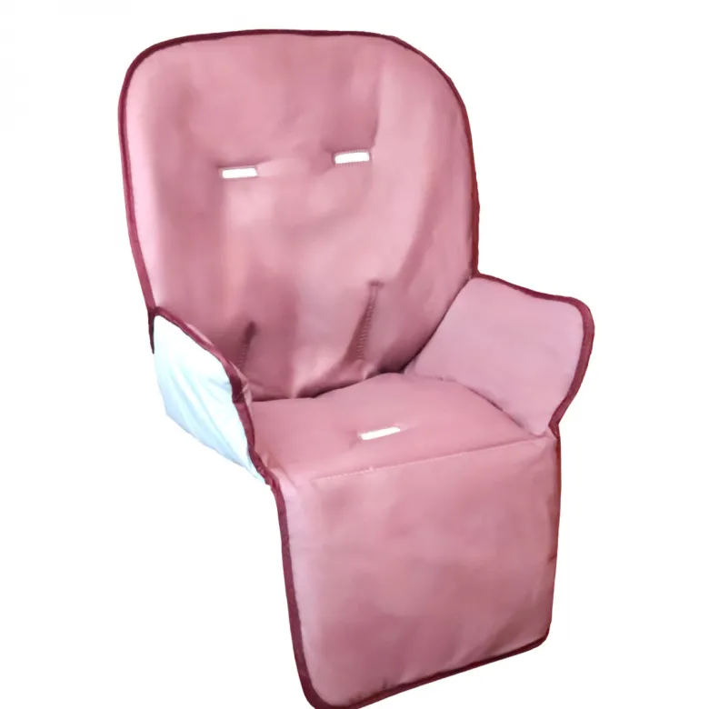 Housse assise chaise haute - rose