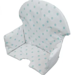 Housse d'assise point bleu chaise haute